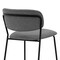 Armen Living Carlo 26" Gray Faux Leather and Black Metal Counter Height Bar Stool LCCOBABLGR26 - alternate 4